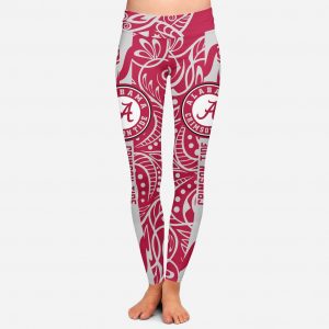 Curly Line Charming Daily Fashion Alabama Crimson Tide Leggings