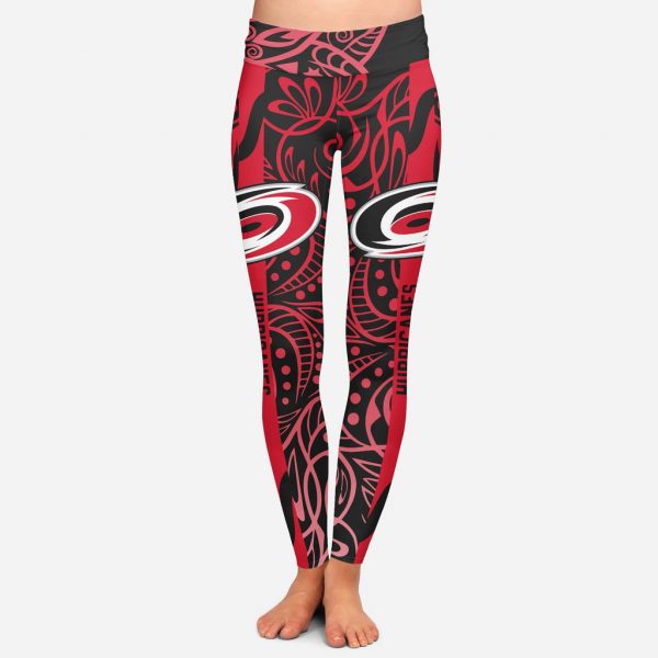 Curly Line Charming Daily Fashion Carolina Hurricanes Leggings