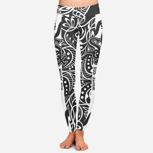 Curly Line Charming Daily Fashion Chicago White Sox Leggings