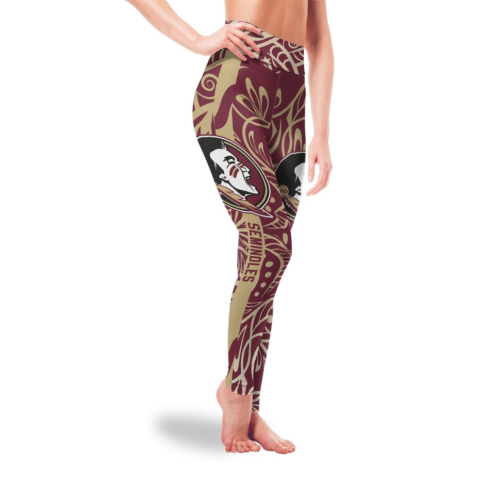 Curly-Line-Charming-Daily-Fashion-Florida-State-Seminoles-Leggings-1
