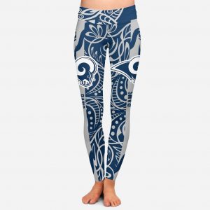 Curly Line Charming Daily Fashion Los Angeles Rams Leggings