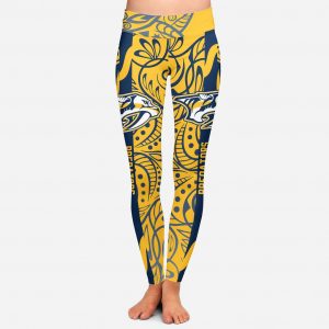 Curly Line Charming Daily Fashion Nashville Predators Leggings