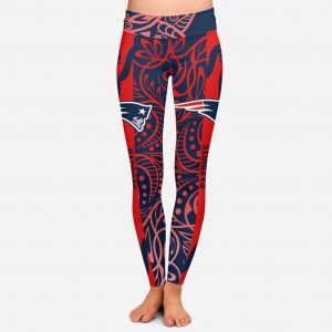 Curly Line Charming Daily Fashion New England Patriots Leggings