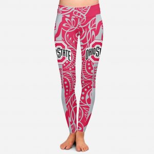 Curly Line Charming Daily Fashion Ohio State Buckeyes Leggings