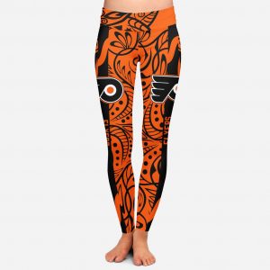 Curly Line Charming Daily Fashion Philadelphia Flyers Leggings