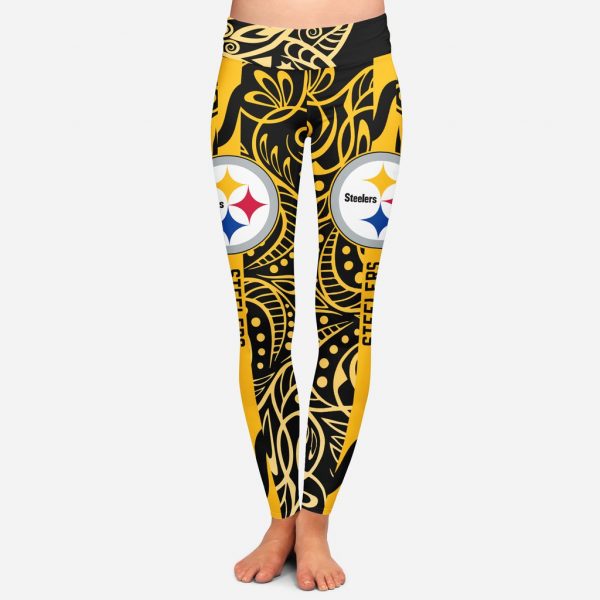 Curly Line Charming Daily Fashion Pittsburgh Steelers Leggings