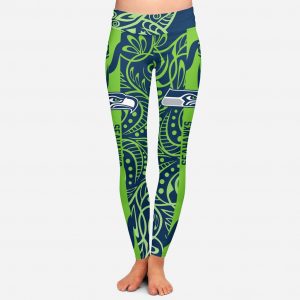 Curly Line Charming Daily Fashion Seattle Seahawks Leggings