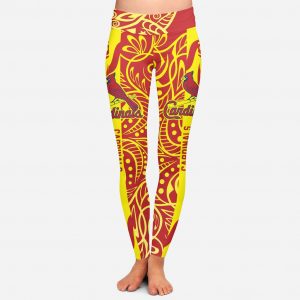 Curly Line Charming Daily Fashion St. Louis Cardinals Leggings