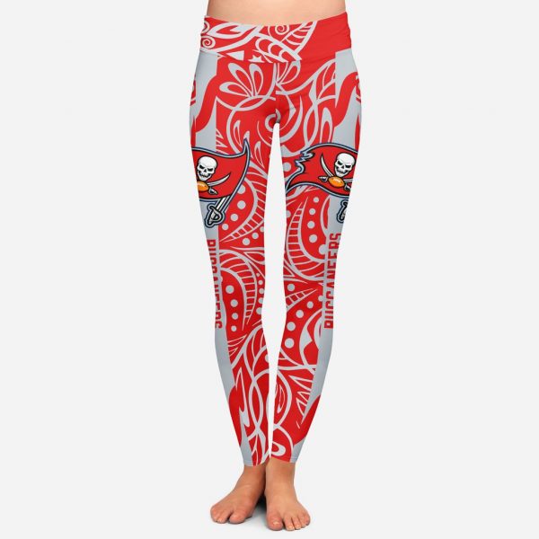 Curly Line Charming Daily Fashion Tampa Bay Buccaneers Leggings