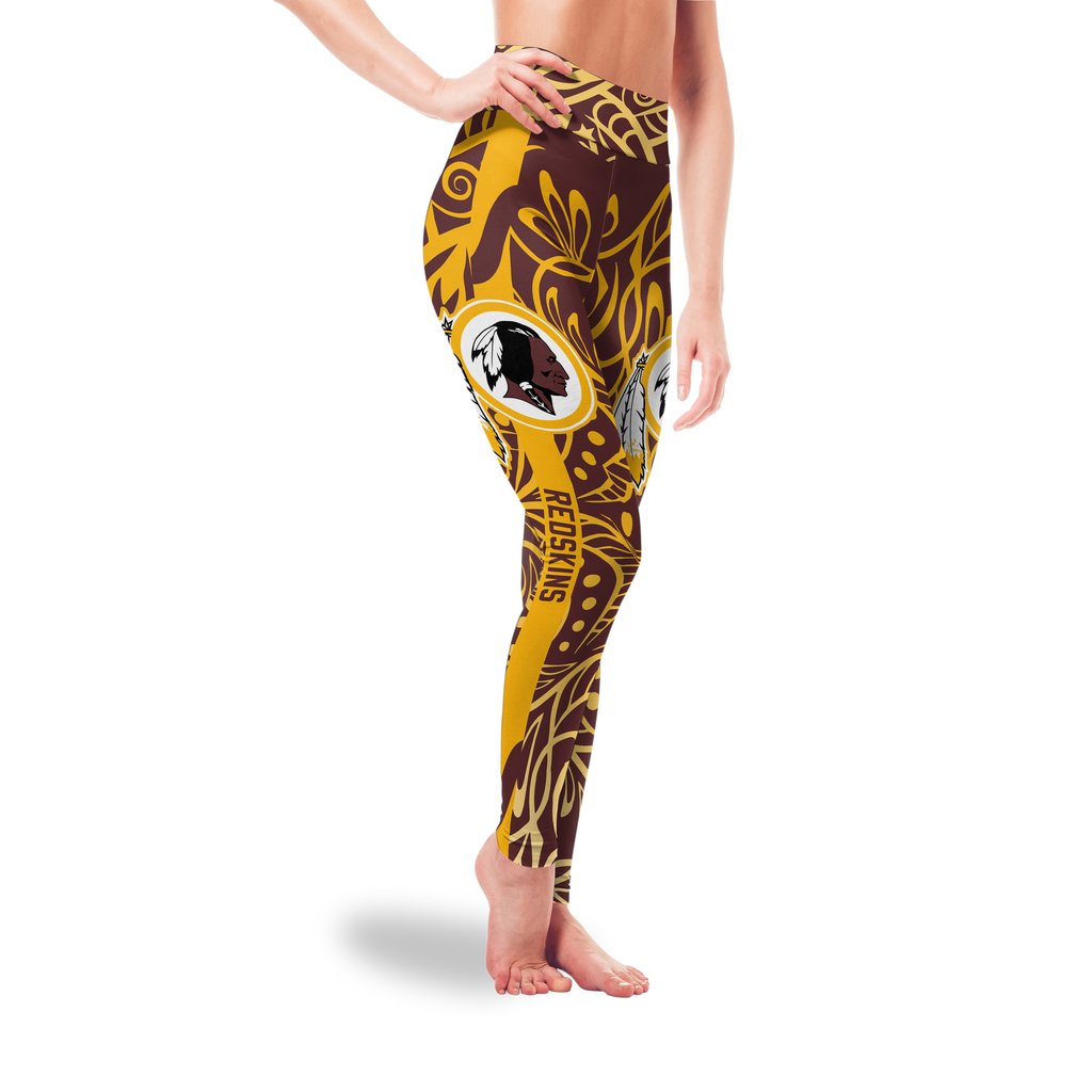 Curly-Line-Charming-Daily-Fashion-Washington-Redskins-Leggings-1