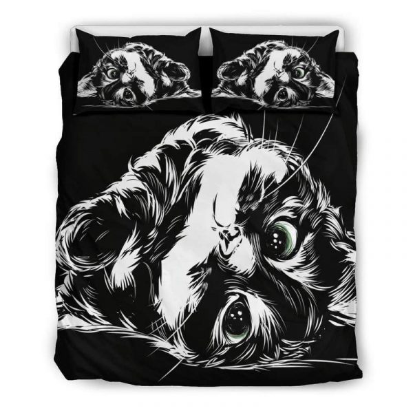 Cute Cat Duvet Cover and Pillowcase Set Bedding Set