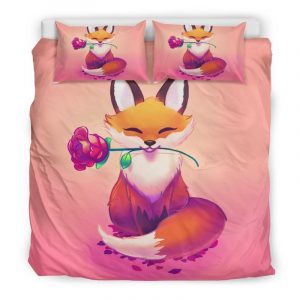 Cute Fox Duvet Cover and Pillowcase Set Bedding Set