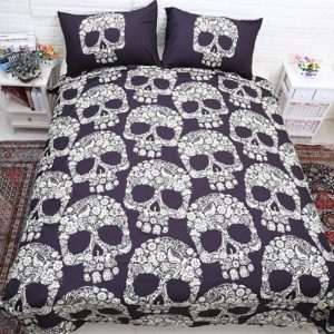 Dark Brown Duvet Cover and Pillowcase Set Bedding Set