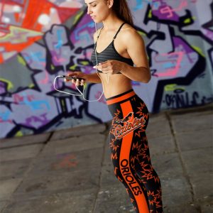 Dizzy Motion Zig Zag Baltimore Orioles Leggings