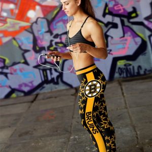 Dizzy Motion Zig Zag Boston Bruins Leggings