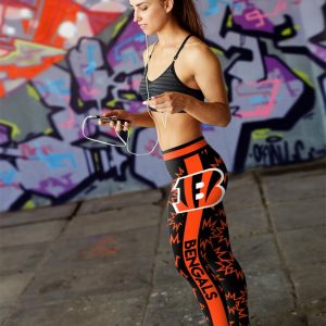 Dizzy Motion Zig Zag Cincinnati Bengals Leggings