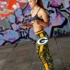 Dizzy Motion Zig Zag Green Bay Packers Leggings