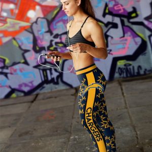 Dizzy Motion Zig Zag Los Angeles Chargers Leggings