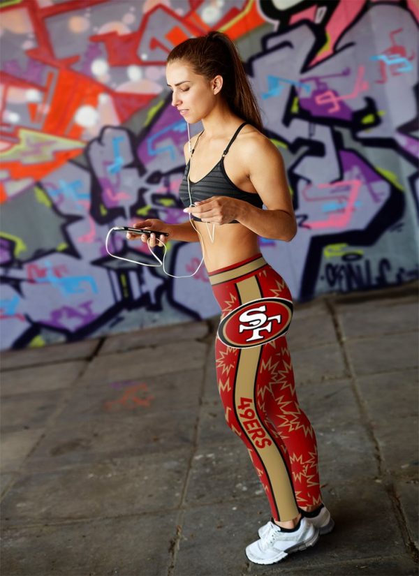 Dizzy Motion Zig Zag San Francisco 49ers Leggings