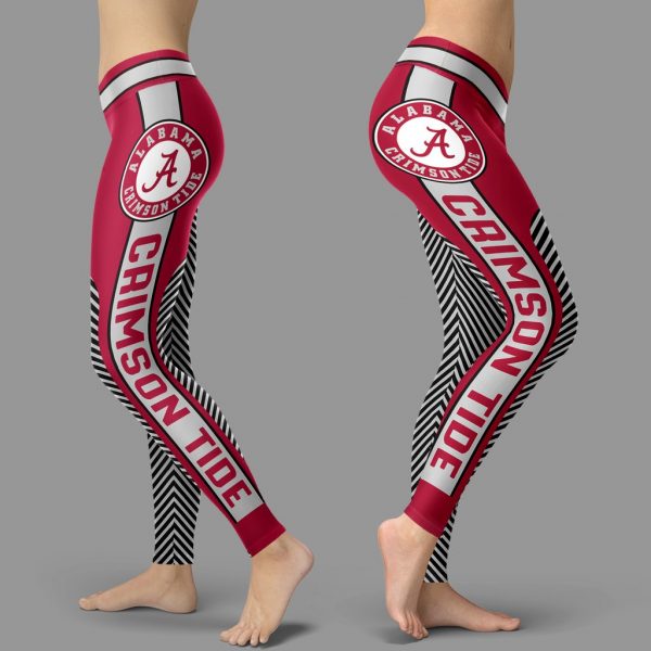 Fashion Gorgeous Fitting Fabulous Alabama Crimson Tide Leggings