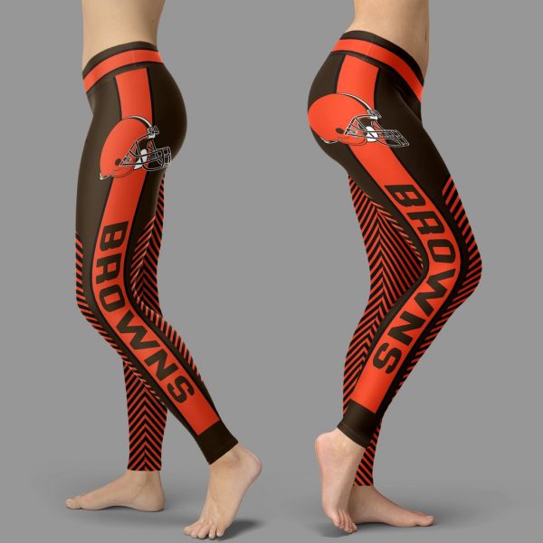 Fashion Gorgeous Fitting Fabulous Cleveland Browns Leggings
