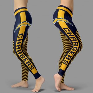 Fashion Gorgeous Fitting Fabulous Los Angeles Chargers Leggings