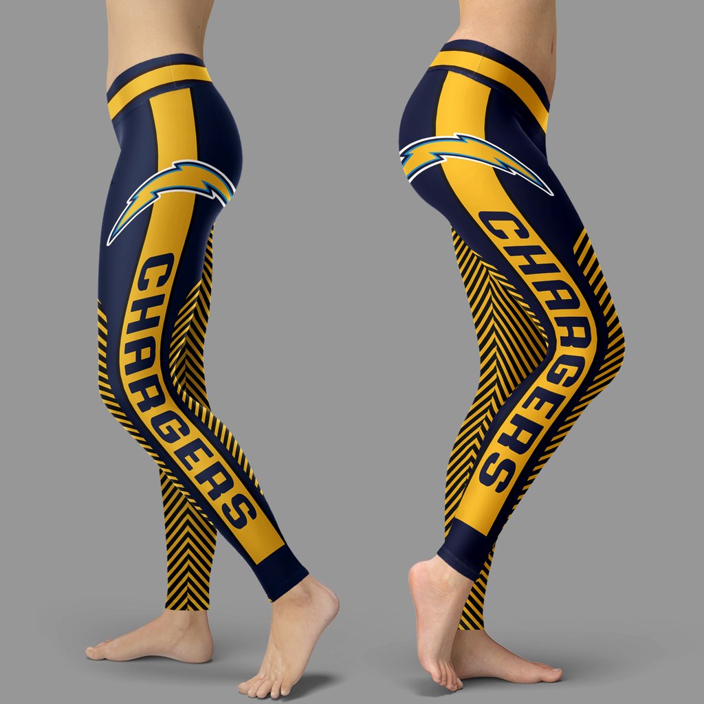 Fashion Gorgeous Fitting Fabulous Los Angeles Chargers Leggings Fashion Gorgeous Fitting Fabulous Los Angeles Chargers Leggings