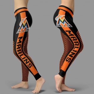 Fashion Gorgeous Fitting Fabulous Miami Marlins Leggings