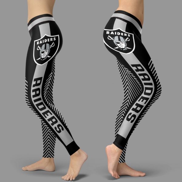 Fashion Gorgeous Fitting Fabulous Oakland Raiders Leggings