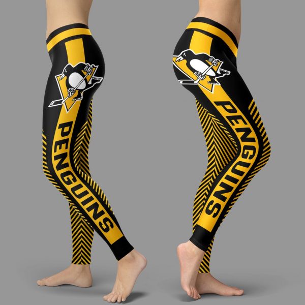 Fashion Gorgeous Fitting Fabulous Pittsburgh Penguins Leggings