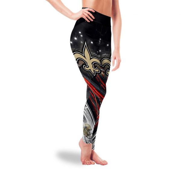 Great Urban Night Scene New Orleans Saints Leggings