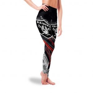 Great Urban Night Scene Oakland Raiders Leggings