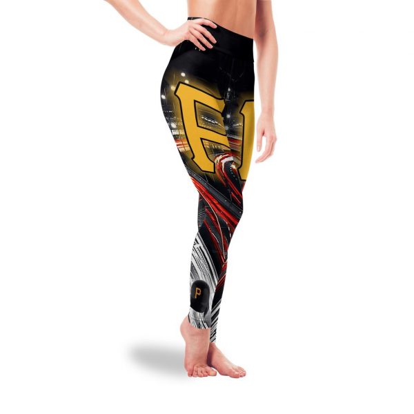 Great Urban Night Scene Pittsburgh Pirates Leggings