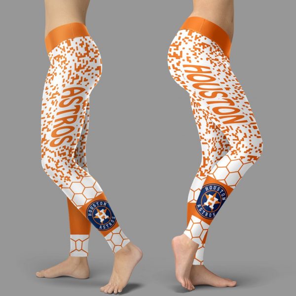 Incredible Patterns Luxury Nice Houston Astros Leggings