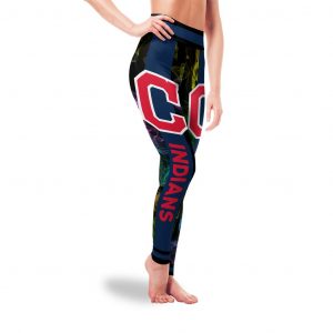 Mysterious Smoke Colors Cleveland Indians Leggings