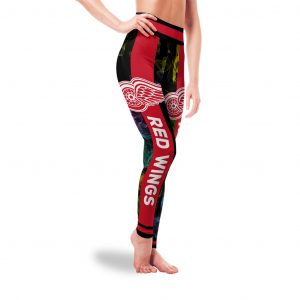 Mysterious Smoke Colors Detroit Red Wings Leggings