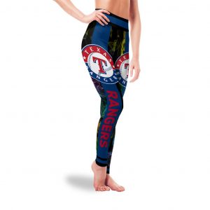 Mysterious Smoke Colors Texas Rangers Leggings