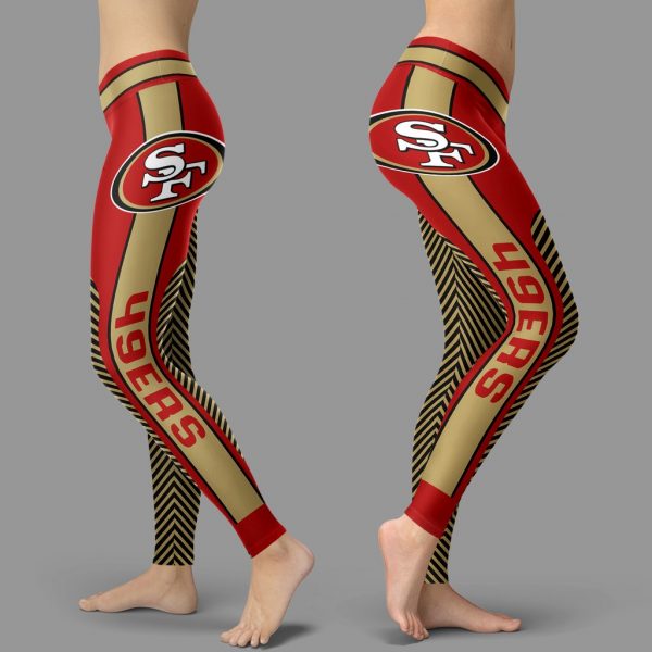 New Fashion Gorgeous Fitting Fabulous San Francisco 49ers Leggings
