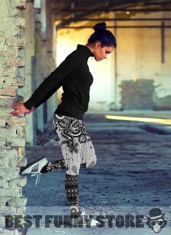 Simple Boho Chicago White Sox Leggings