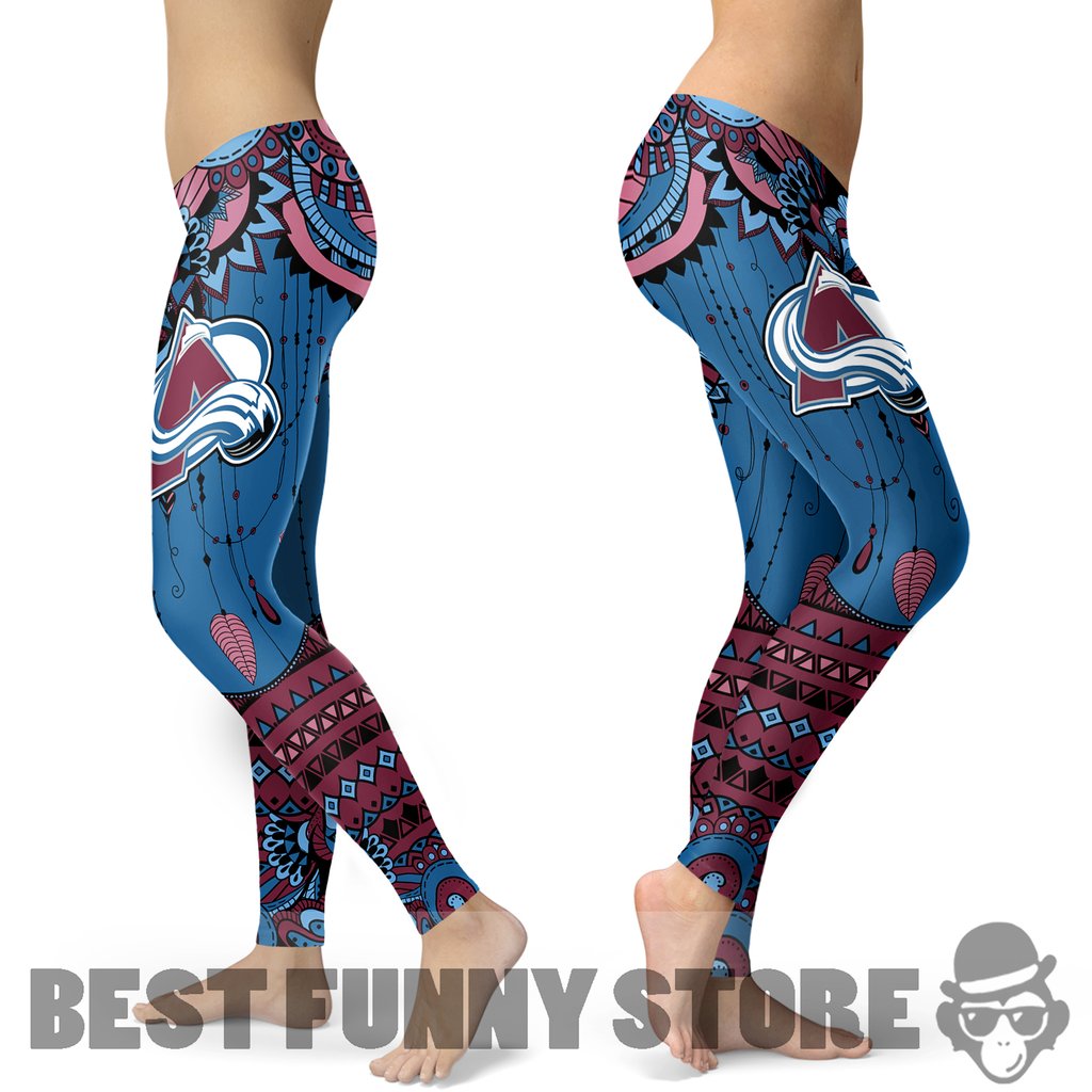 Straight Cute Beautiful Attractive Colorado Avalanche Leggings