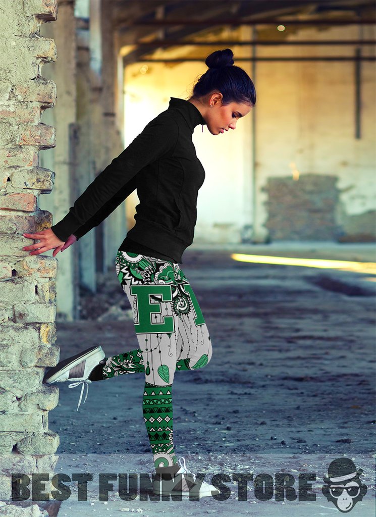 Simple Boho Eastern Michigan Eagles Leggings Simple Boho Eastern Michigan Eagles Leggings