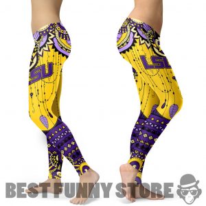 Simple Boho LSU Tigers Leggings