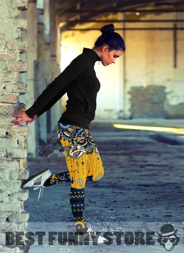 Simple Boho Nashville Predators Leggings