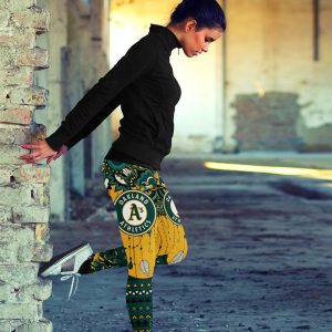 Simple Boho Oakland Athletics Leggings