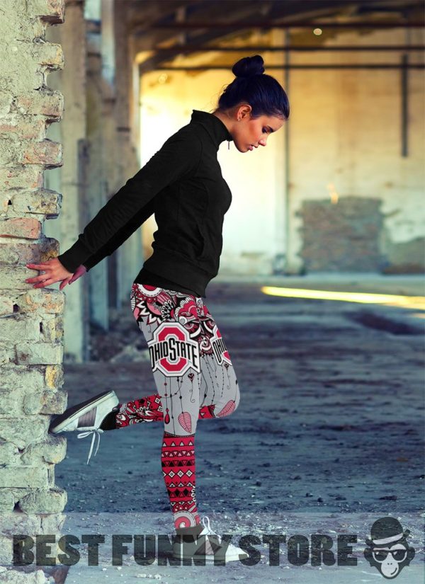 Simple Boho Ohio State Buckeyes Leggings