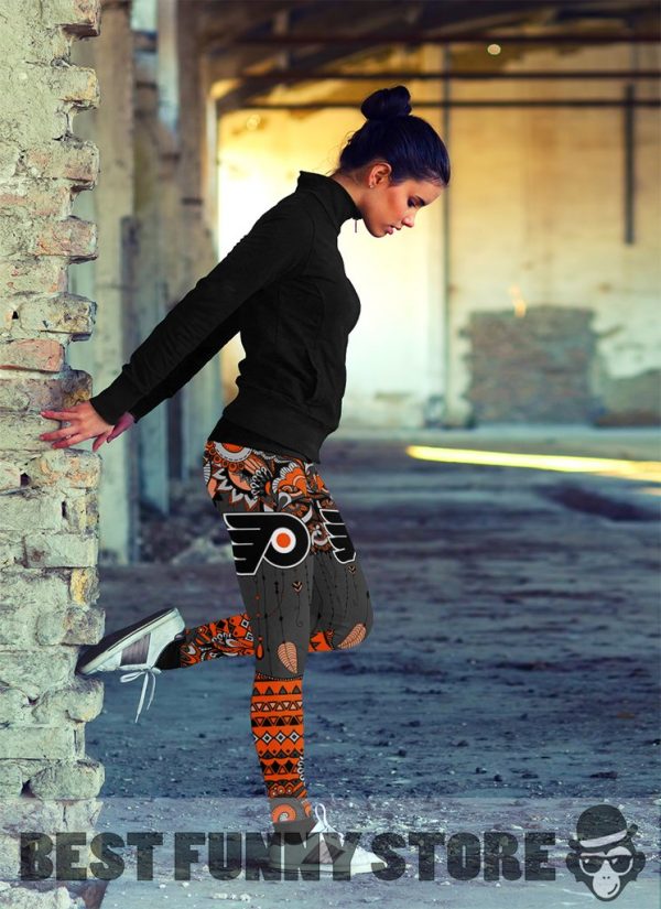 Simple Boho Philadelphia Flyers Leggings