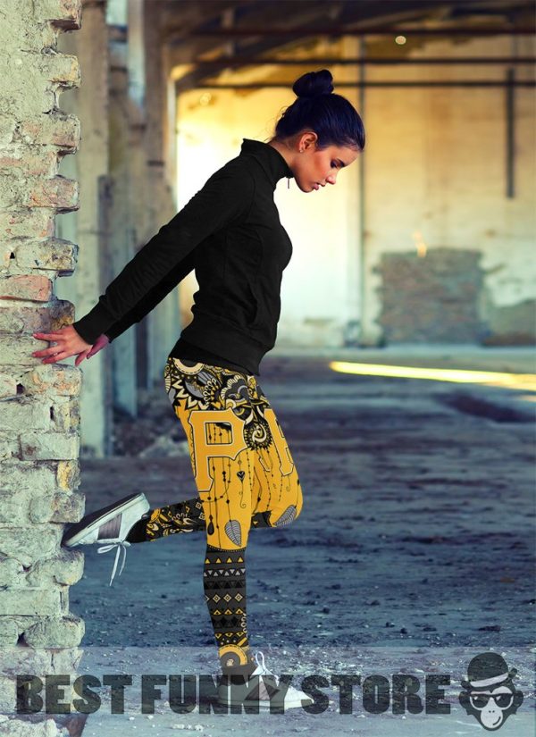 Simple Boho Pittsburgh Pirates Leggings