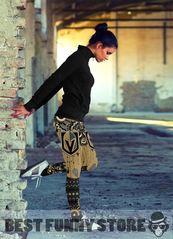 Simple Boho Vegas Golden Knights Leggings