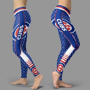 Single Small Line Circle Stylish Fashion Chicago Cubs Leggings