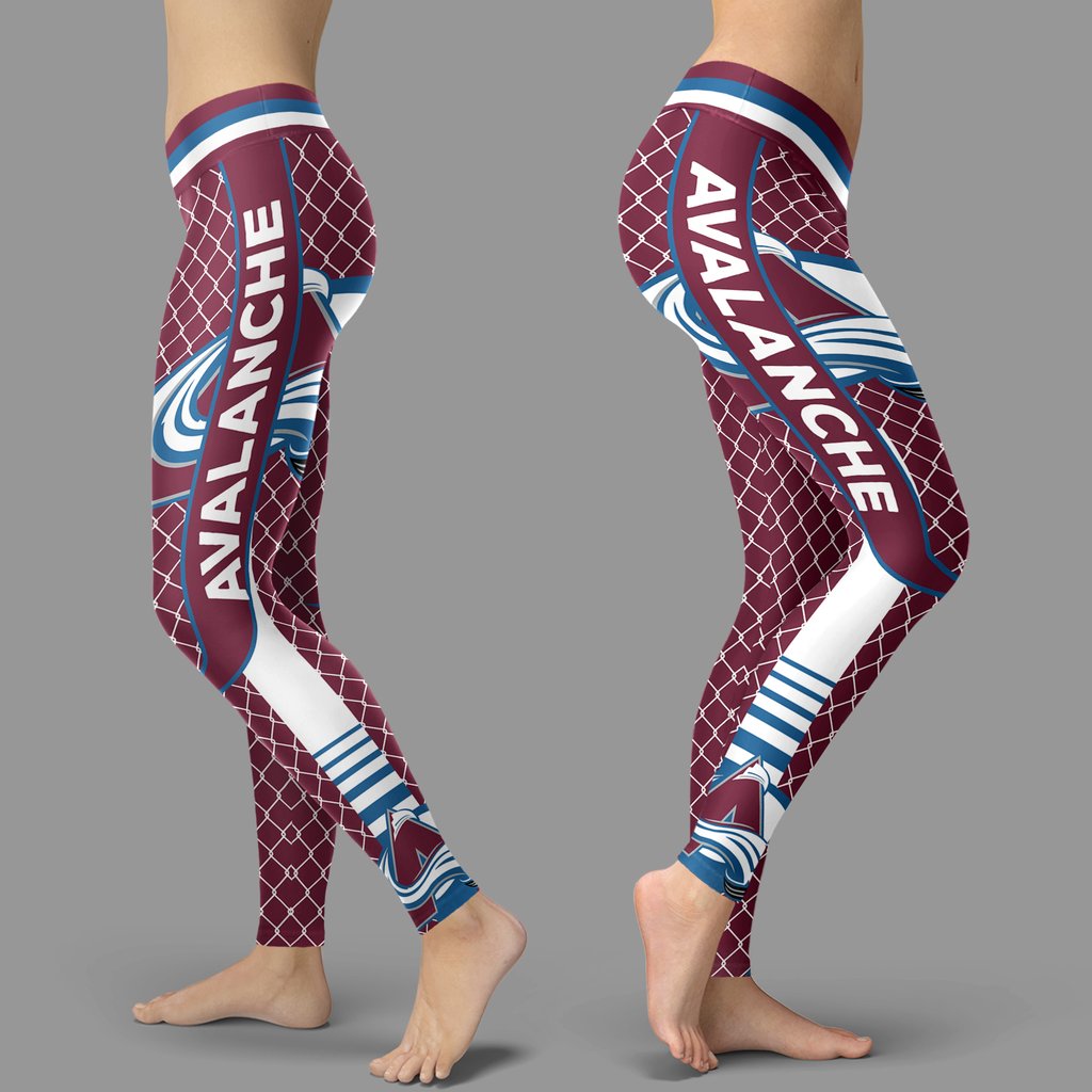 Single-Small-Line-Circle-Stylish-Fashion-Colorado-Avalanche-Leggings-2